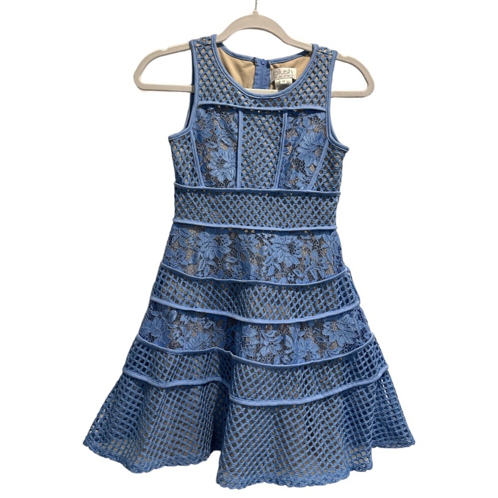 Blush by US Angels Sleeveless Lace Dress